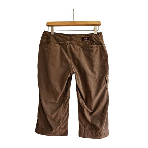 The North Face Womens Brown Ripstop Long Shorts Size 4 Lightweight Outdoor Wear - Picture 2 of 12